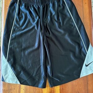 Nike Black and Gray Men's Shorts